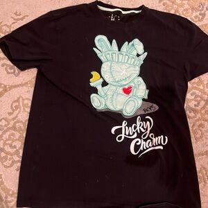 Black Lucky Charm Graphic T-Shirt